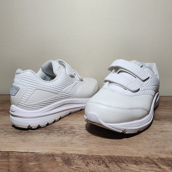 Brooks Addiction Walker V Strap White Sneakers Womens Shoes Size 9.5 Wide - Picture 3 of 11